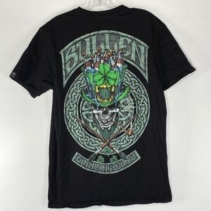 Sullen Art Collective St. Patrick's Day Irish Leprechaun Skull Tshirt Medium